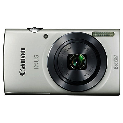 Canon IXUS 160 Digital Camera, HD 720p, 20MP, 8x Optical Zoom with 16x Zoom Plus, 2.7  LCD Screen White